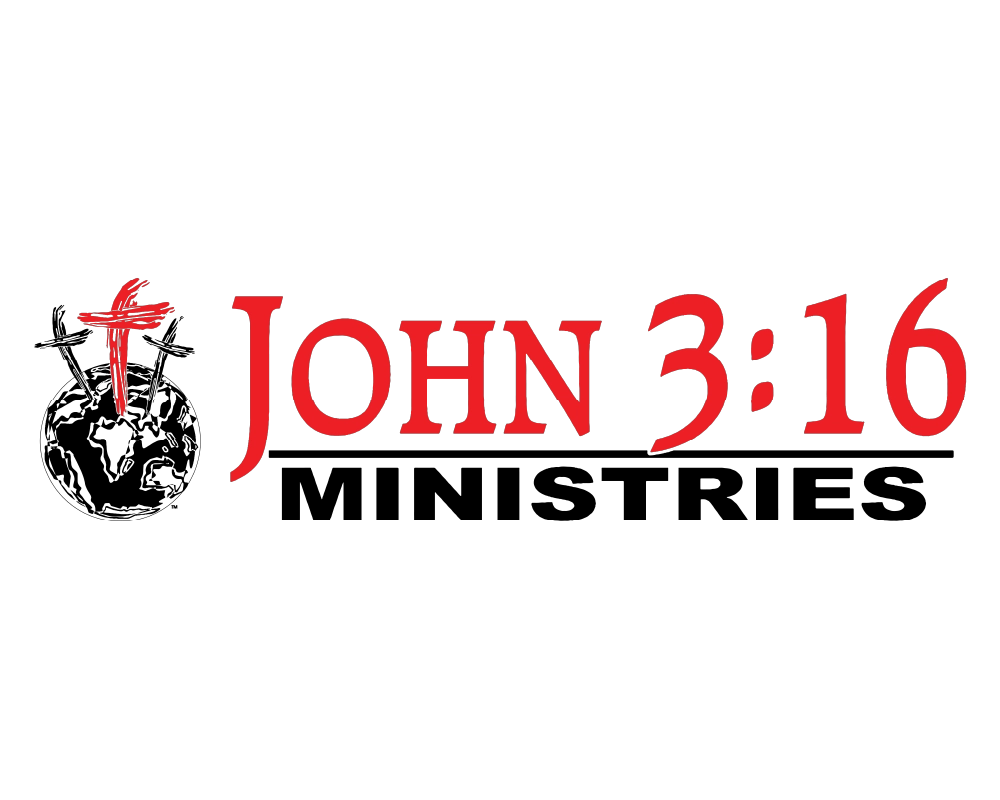 John 3:16 Ministries' logo with learn more link